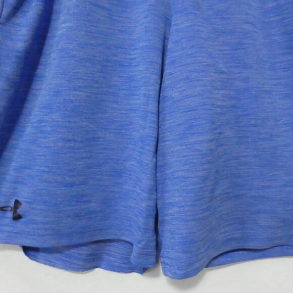 UNDER ARMOUR - Heat Gear - Loose | Youth Medium | Blue Sport Shorts with Logo - Picture 7 of 14